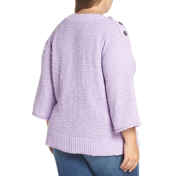 Caslon Button Shoulder Boat Neck Sweater - Picture 2 of 7